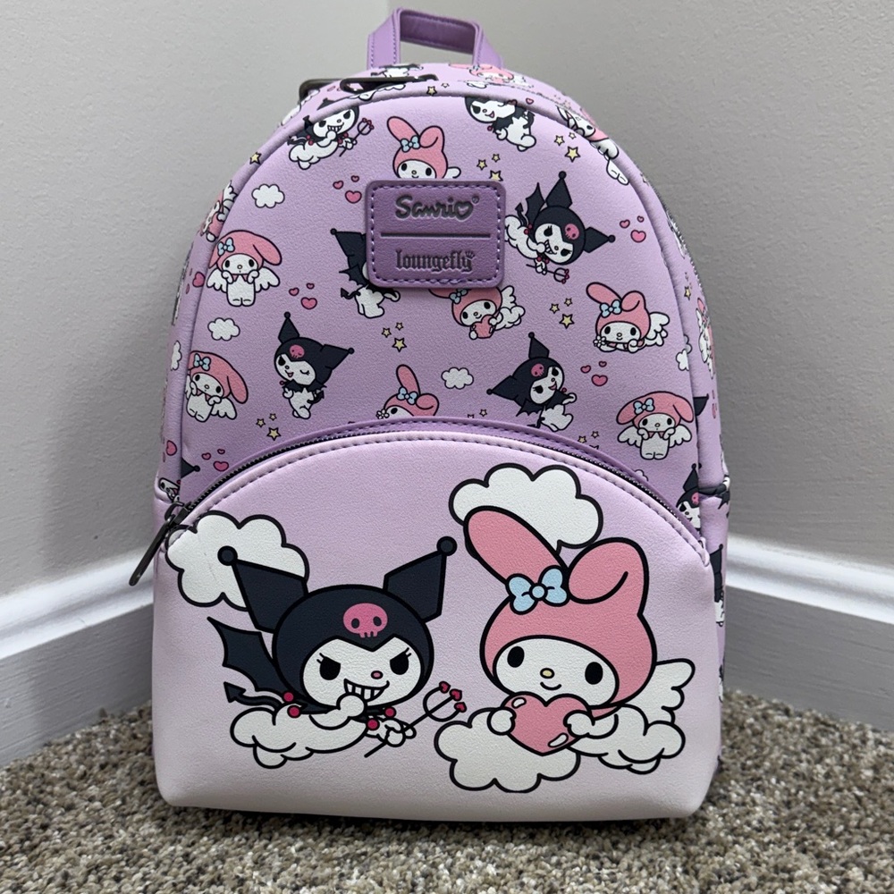 Loungefly Kuromi & My Melody Angel & Devil Mini Backpack